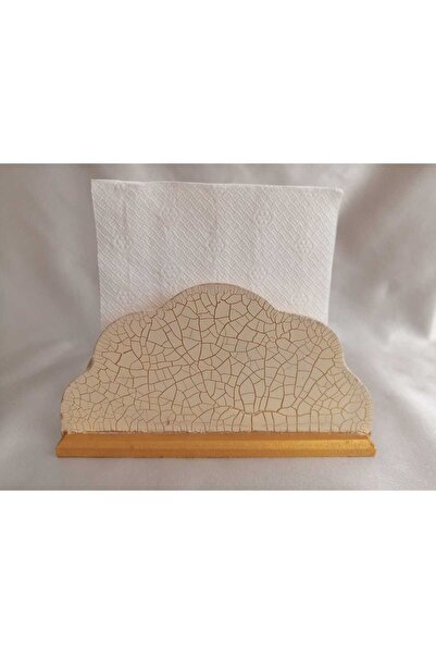 Sarisa Handmade Wooden Wavy Napkin Holder (17 X 10 X 6 cm)