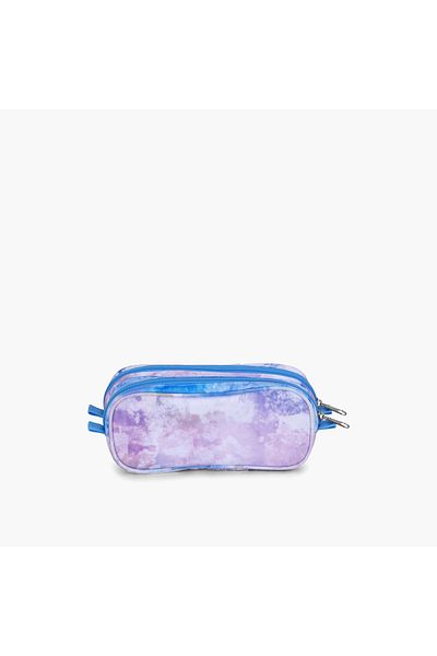 Jansport Printed 2-Compartment Pencil Case with Zip Closure - Lifetime Warranty