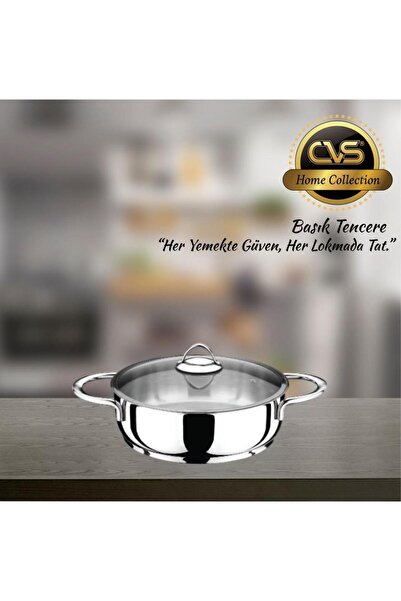 CVS Dn 20043 Elite Platinum Handle 24 cm Flattened Pot