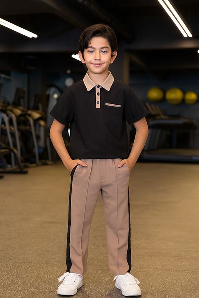 tinytrends Boy's Summer 2-Piece Bottom Top Modal Set