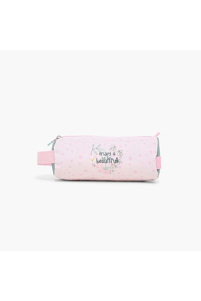 Enso Printed Pencil Pouch with Zip Closure