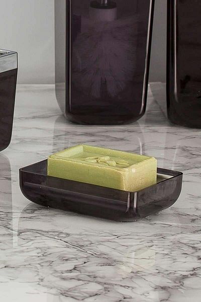 Prima Nova Primanova Tuscan Soap Dish-Transparent Black