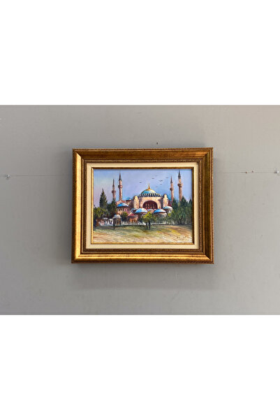Asmin Sanat Evi AYASOFYA CAMİİ MANZARALI YAĞLI BOYA TABLO 40X50 CM