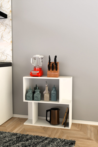 Remaks SCALA 2 RAFLI Mutfak Dolabı Mutfak Rafı Çok Amaçlı Dolap -BEYAZ