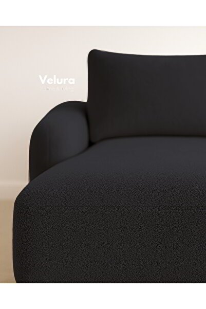 Velura Home & Living Enzo Modern Uzanmalı Köşe Takımı - Gece Mavisi