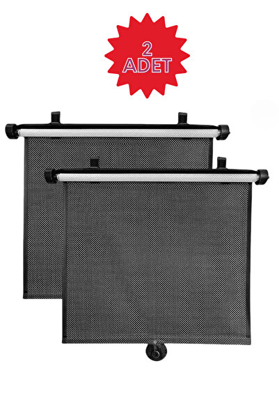 minufco 2 Adet Makaralı Açılıp Kapanabilen Araç İçi Stor Perde Araba Güneşlik Perdesi Oto Güneşlik Perde