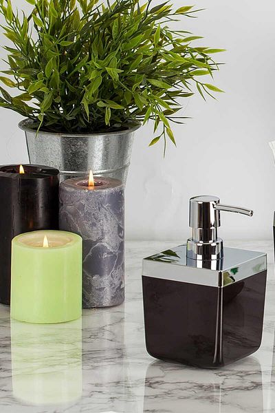 Prima Nova Primanova Tuscany Liquid Soap Dispenser Transparent Black