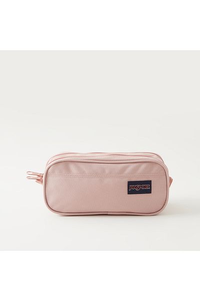Jansport Solid Double Compartment Pouch with Zip Closure - Lifetime Warranty