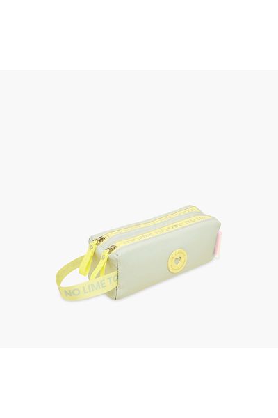Miss Lemonade Textured Pencil Pouch with Zip Closure