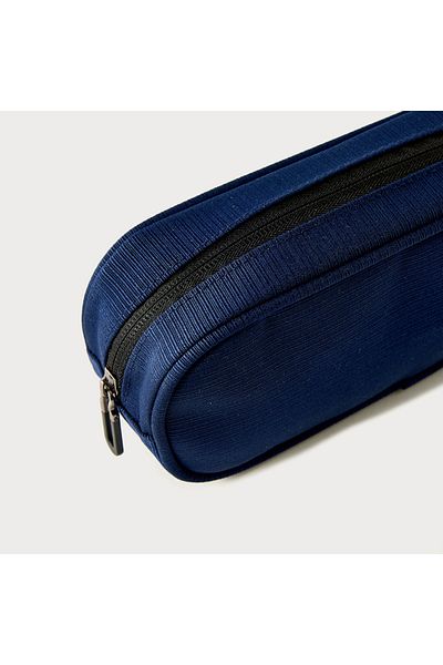 Lifestyle Solid Pencil Pouch with Zip Closure