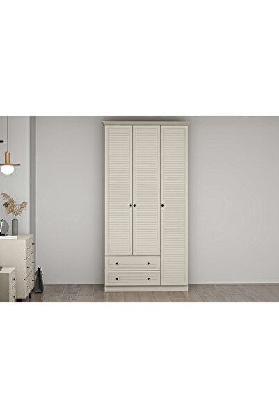 Vivense LİVO GARDIROP, KUMTAŞI, 3 KAPAKLI