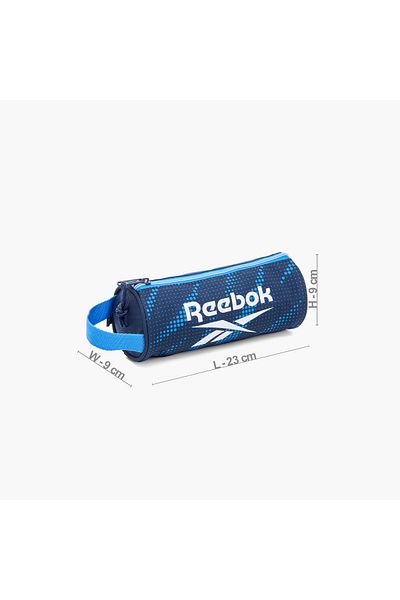 Reebok Logo Print Pencil Pouch with Zip Closure