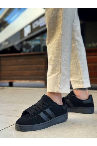 BOA Ba0235 Two Stripes Black Sole Men's Casual Shoes