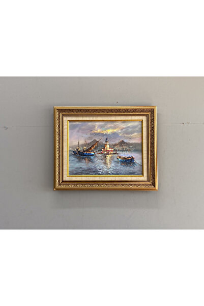 Asmin Sanat Evi İSTANBUL MANZARALI YAĞLI BOYA TABLO 40X50 CM