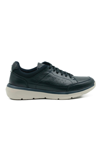 Tuna Genuine Leather Navy Blue Casual Sports Men's Shoes - Eva Sole 242010