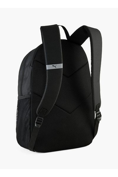 Puma Logo Print School Backpack with Adjustable Shoulder Straps and Zip Closure
