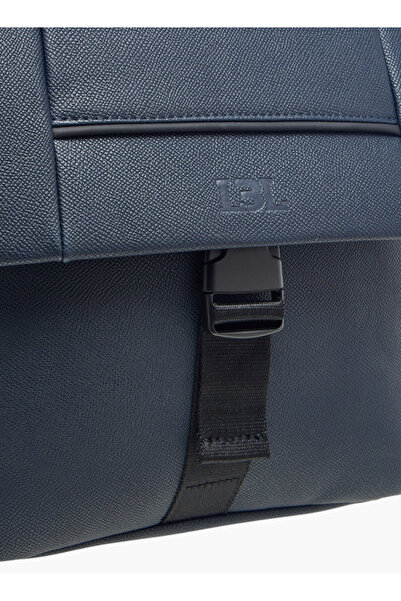 LBL by Shoexpress Textured Crossbody Bag with Adjustable Strap - W 24 x H 27 x D 7 cm