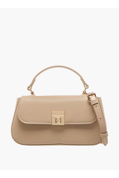 Flora Bella by Shoexpress Women Solid Crossbody Bag with Detachable Strap and Magnetic Closure