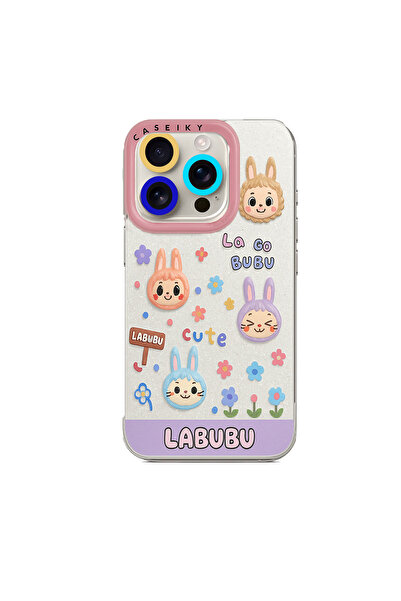 NANOSPACE Apple iPhone 15 Pro Max İle Uyumlu Labubu Işıklı Renk Değiştiren Si...