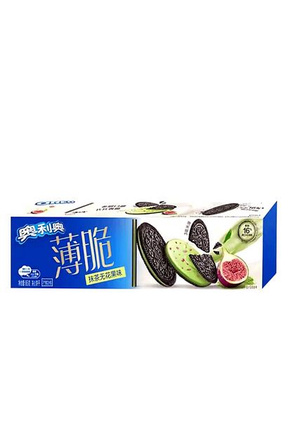 Oreo Crunchy biscuits with matcha and fig flavor, Oreo, 95g