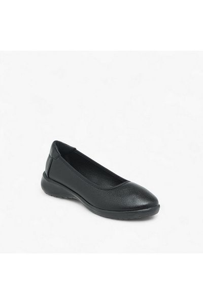 Flora Bella by Shoexpress Textured Slip-On Ballerina Shoes