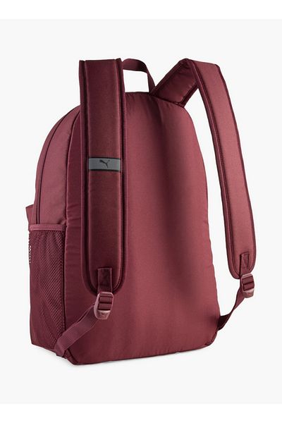 Puma Logo Print School Backpack with Adjustable Shoulder Straps and Zip Closure