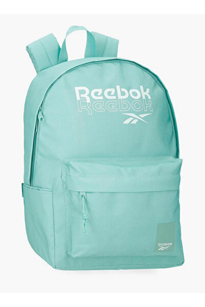 Reebok Logo Print School Backpack with Adjustable Straps and Zip Closure - 38...