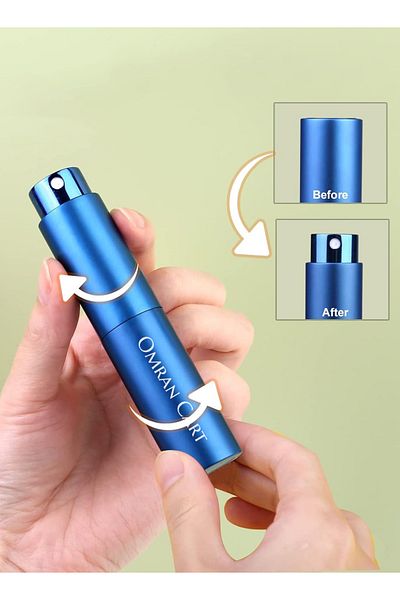 Omran Cart Violet Coffee Bean Spray Bottle Refillable Moisturizer for V60 & Espresso Grinding