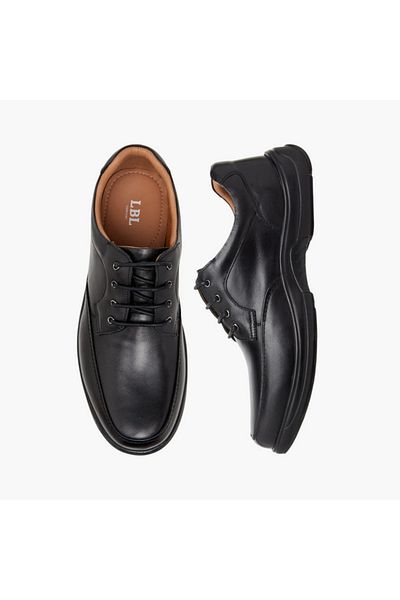 LBL by Shoexpress Solid Lace-Up Derby Shoes