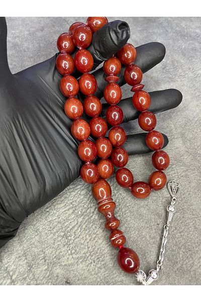 Mos Tespih Large Size High End Clamping Amber Prayer Beads