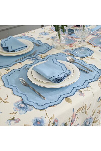 Giqu Home Buz Mavisi Pierre Amerikan Servis 2 Adet