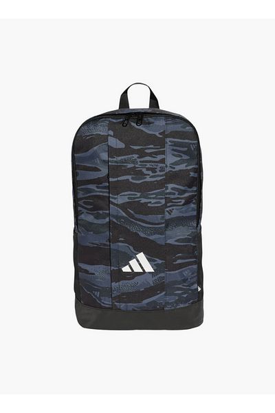 adidas Logo Print School Backpack with Adjustable Shoulder Straps and Zip Closure