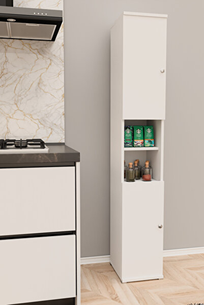 Remaks EFES Mutfak Dolabı Mutfak Rafı Çok Amaçlı Dolap-BEYAZ