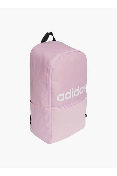 adidas Girls Logo Print School Backpack with Adjustable Straps and Zip Closure