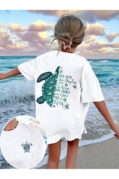 SVART WEAR Tricou pentru fete, pentru adulți, pentru fete tricou Tropical cu ...