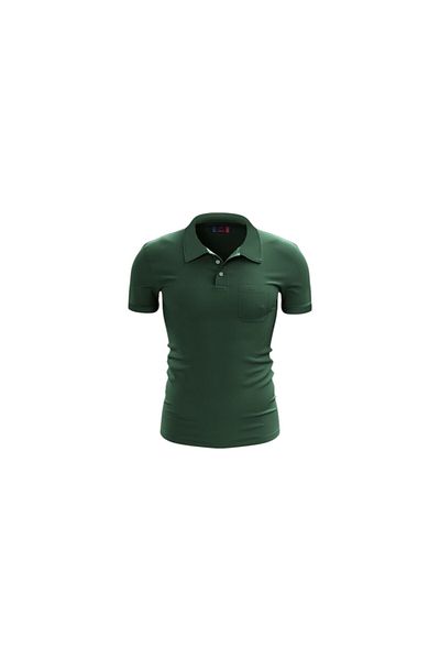 raru Tricou polo pentru bărbați cu buzunare RCPT106