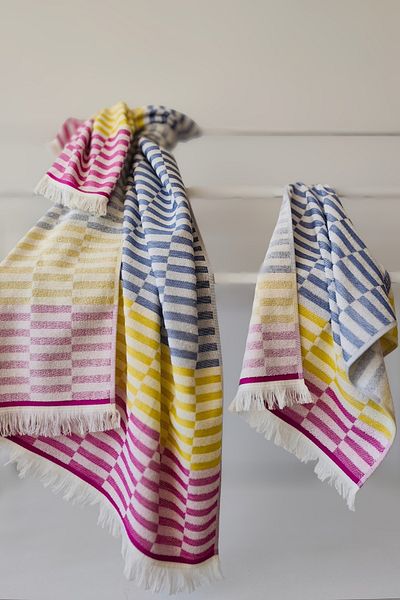 Sevim 100% Cotton Fringed Multicolored Peshtemal and Peskir Set-Beach Towel-Lounger Cover