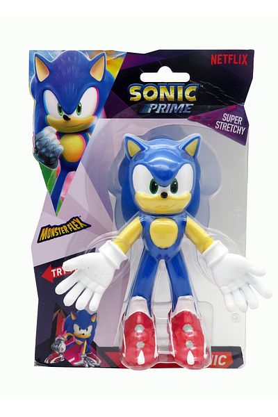 PopŞeker Super Flexible 14cm. Sonic Prime Figure Is Waiting for You! Ger and Bend