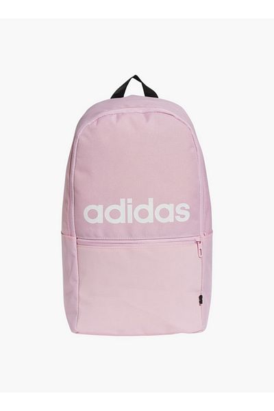 adidas Girls Logo Print School Backpack with Adjustable Straps and Zip Closure