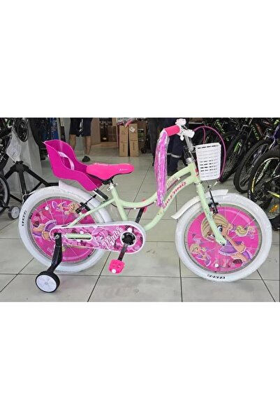 Salcano Muki 20 Jant Kız Çocuk Bisikleti Mint Yeşili Ön Arka Sepetli Kız Çocu...