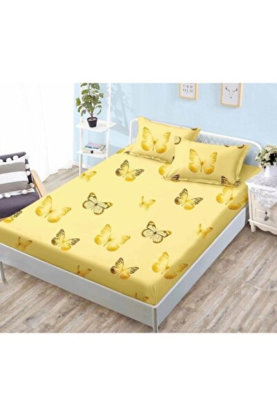 OEM Set cearșafuri și fețe de pernă, Finet, 3 piese, 2 persoane, Butterfly Bicolor, 180x200cm