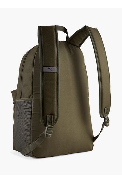 Puma Logo Print School Backpack with Adjustable Straps and Zip Closure