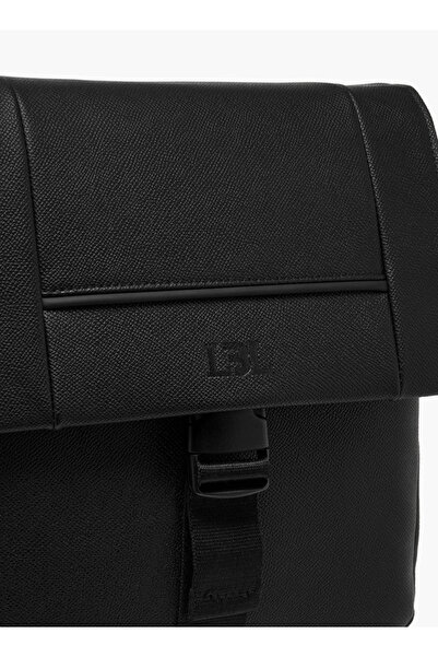 LBL by Shoexpress Textured Crossbody Bag with Adjustable Strap - W 24 x H 27 x D 7 cm