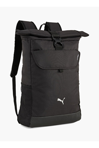 Puma Solid School Backpack with Adjustable Shoulder Straps and Side Release Buckle Closure