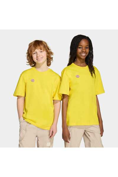 adidas Παιδικό κίτρινο μπλουζάκι με γραφικό σχέδιο The Simpsons (JM0818)