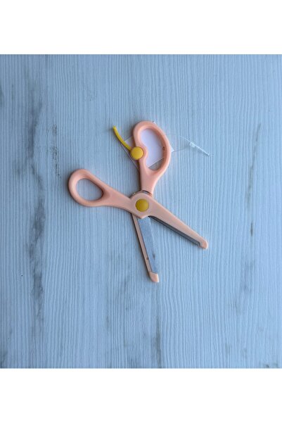 maycup Yavru Ağzı Öğrenci Makası 1 Adet Küt Uç Korumalı Okul Makası Çocuk Makası Okul Öncesi Kreş