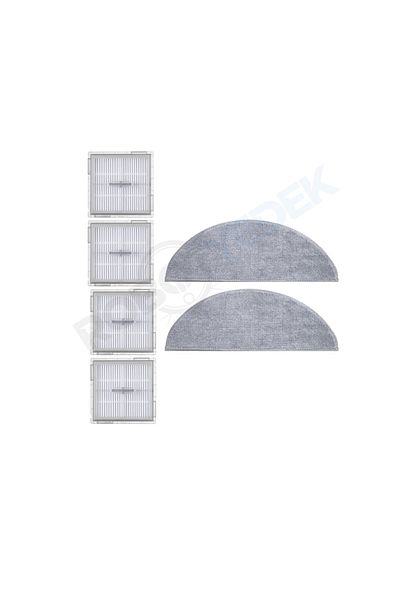 robotyedek Roborock Q8 Max Pro (2025 Model!) Compatible Hepa Filter and Mop-6 Pieces