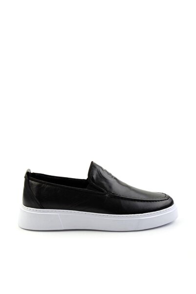 Bambi Siyah Leather Erkek Casual Ayakkabı E01440101943