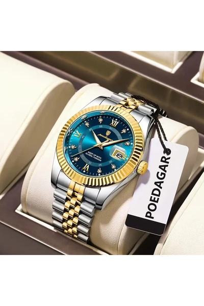 Poedegar New Unisex Wrist Watch with Diamond Stone Shiny Stylish Design