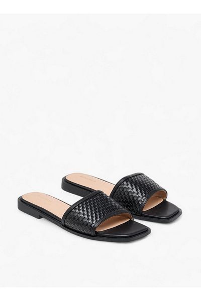 Flora Bella by Shoexpress Women Textured Slip-On Flat Sandals